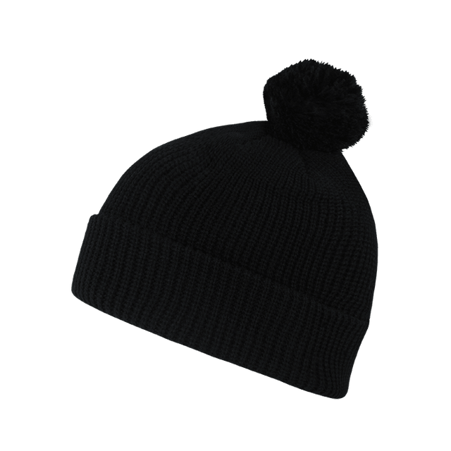 Decky Pom Pom Acrylic Beanies | Decky 686 Black OSFM Beanies