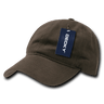 Decky Relaxed Brushed Cotton Caps | Decky 307 Brown OSFM Hats