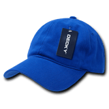 Decky Relaxed Brushed Cotton Caps | Decky 307 Royal OSFM Hats