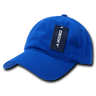 Decky Relaxed Brushed Cotton Caps | Decky 307 Royal OSFM Hats
