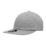 Decky Relaxed Flat Bill Cotton Caps | Decky 200 Grey OSFM Hats