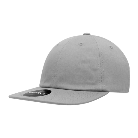 Decky Relaxed Flat Bill Cotton Caps | Decky 200 Grey OSFM Hats