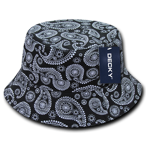 Decky Relaxed Paisley Buckets | Decky 459 Black S/M