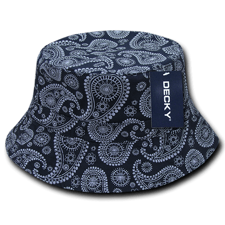 Decky Relaxed Paisley Buckets | Decky 459 Navy L/XL