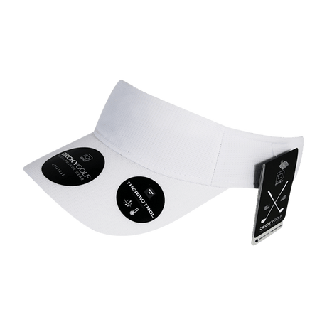 Decky Screen Fabric Sun Visors | Decky 8104 White OSFM Visors