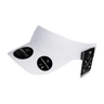 Decky Screen Fabric Sun Visors | Decky 8104 White OSFM Visors