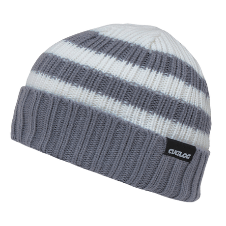 Decky Shasta Striped Sweater Beanie | Decky K014 Grey OSFM Beanies