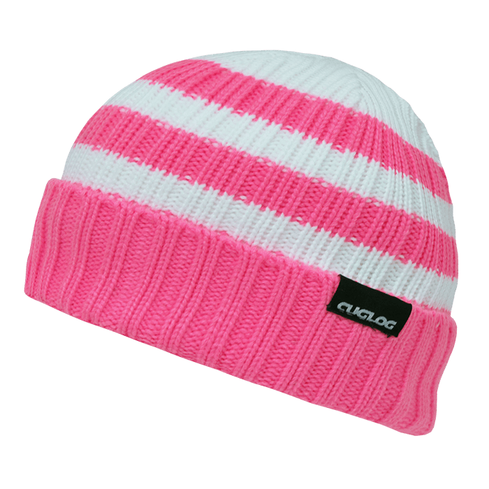 Decky Shasta Striped Sweater Beanie | Decky K014 Hot Pink OSFM Beanies