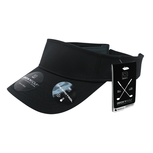 Decky Sleek H2O Sun Visors | Decky 6404 Grey OSFM Visors