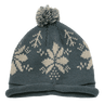 Decky Snowflake Roll Up Beaine w/Pom | Decky 611B Cha/Stn OSFM