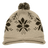 Decky Snowflake Roll Up Beaine w/Pom | Decky 611B Stn/Brn OSFM