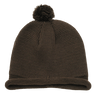 Decky Solid RollUp Beanie w/PomPom | Decky 611A Brown OSFM Beanies