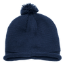 Decky Solid RollUp Beanie w/PomPom | Decky 611A Navy OSFM Beanies