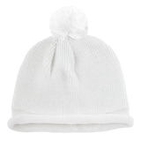 Decky Solid RollUp Beanie w/PomPom | Decky 611A White OSFM Beanies