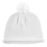Decky Solid RollUp Beanie w/PomPom | Decky 611A White OSFM Beanies