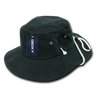 Decky Structured Cotton Aussie Hat | Decky 510 Black S/M Hats
