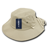 Decky Structured Cotton Aussie Hat | Decky 510 Khaki L/XL Hats