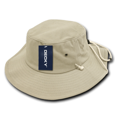 Decky Structured Cotton Aussie Hat | Decky 510 Khaki S/M Hats