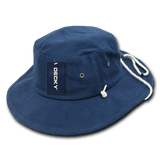 Decky Structured Cotton Aussie Hat | Decky 510 Navy L/XL Hats