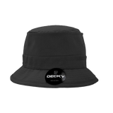 Decky Structured Cotton Fisherman's Hat | Decky 450 Black S/M Hats
