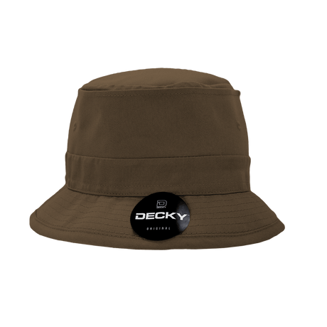 Decky Structured Cotton Fisherman's Hat | Decky 450 Brown S/M Hats