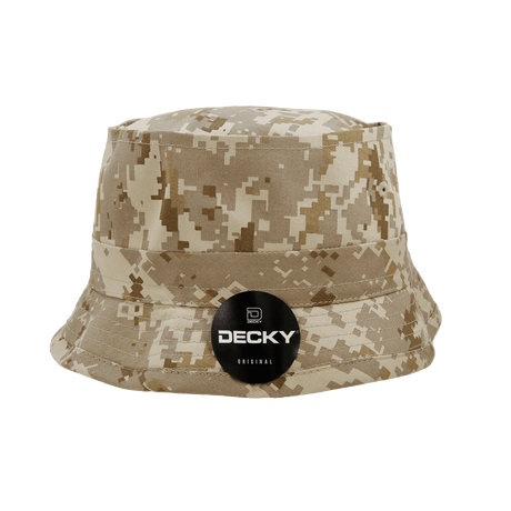 Decky Structured Cotton Fisherman's Hat | Decky 450 Desert Digital S/M Hats