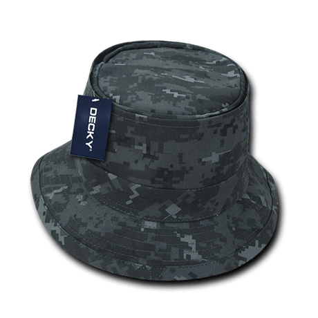 Decky Structured Cotton Fisherman's Hat | Decky 450 Midnight Digital S/M Hats