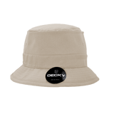 Decky Structured Cotton Fisherman's Hat | Decky 450 Stone S/M Hats