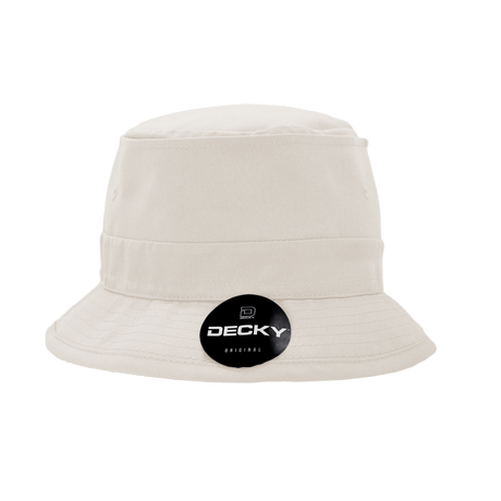 Decky Structured Cotton Fisherman's Hat | Decky 450 White S/M Hats