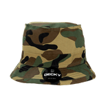 Decky Structured Cotton Fisherman's Hat | Decky 450 Woodland L/XL Hats