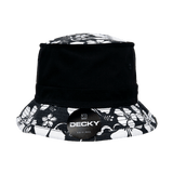 Decky Structured Floral Brim Fisherman's Hat | Decky 456 Black S/M Hats
