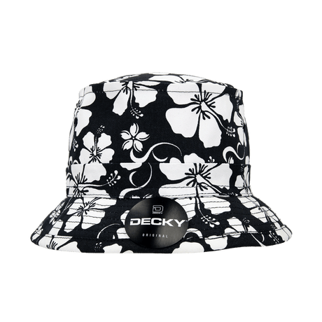 Decky Structured Floral Fisherman's Hat | Decky 454 Black L/XL Hats