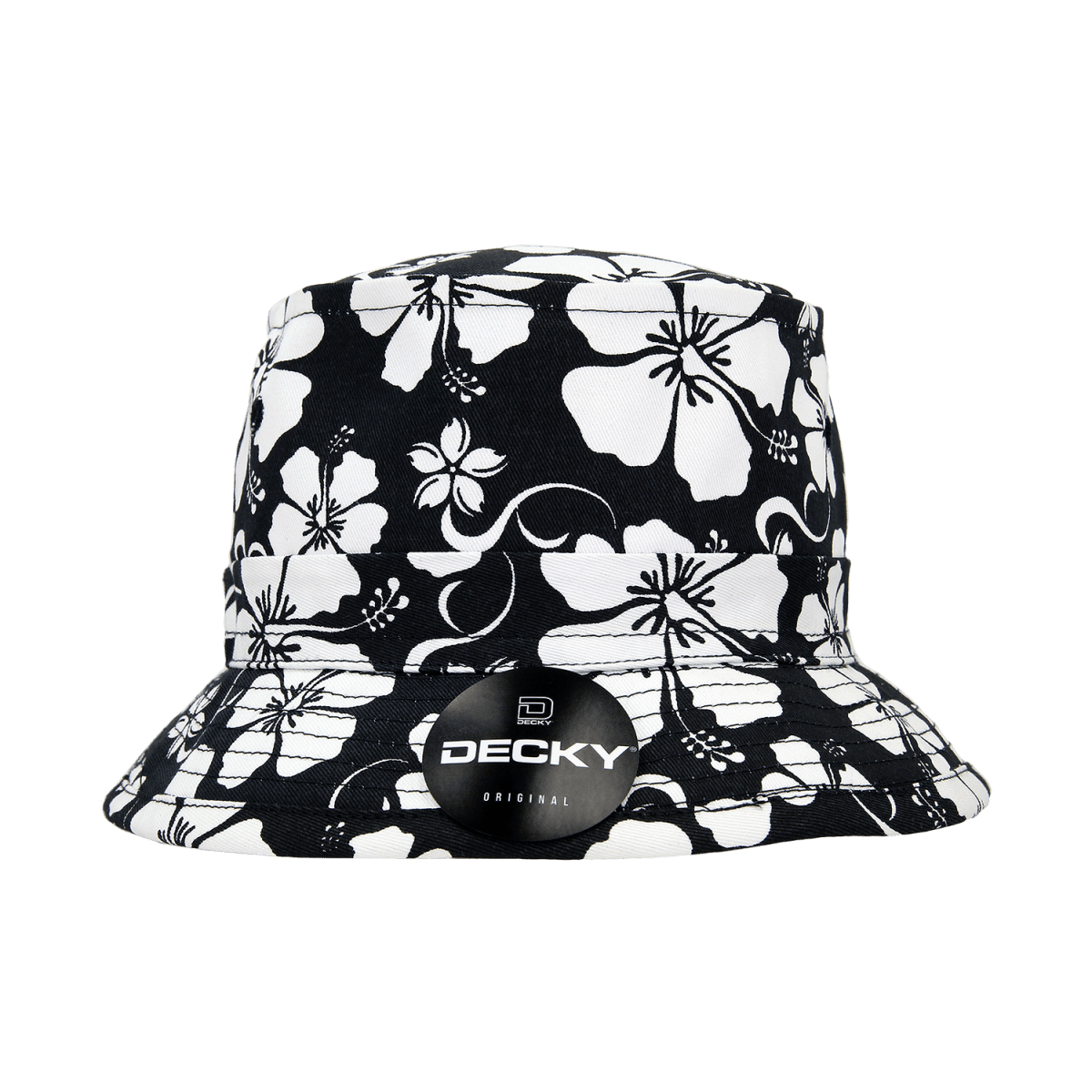 Decky Structured Floral Fisherman's Hat | Decky 454 Black S/M Hats