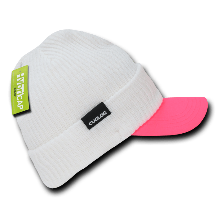 Decky The Original HybriCap | Decky C01 White/Neon Pink OSFM Hats