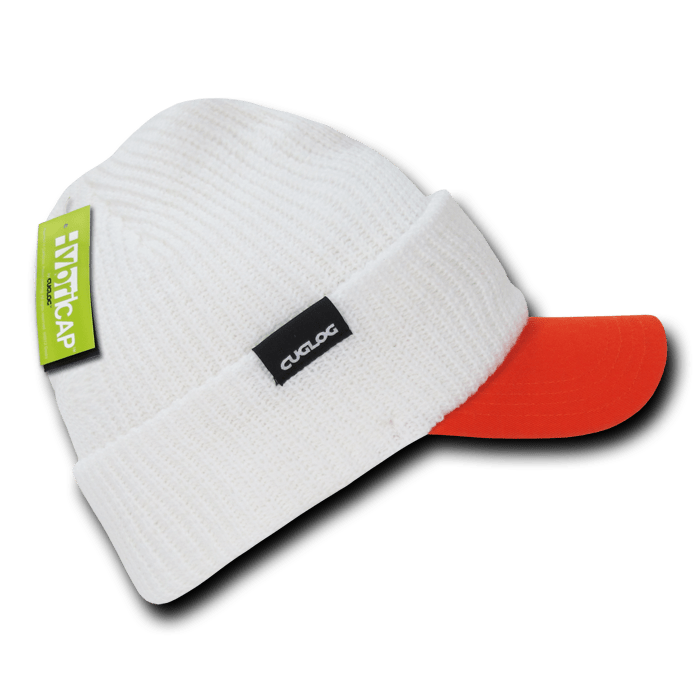 Decky The Original HybriCap | Decky C01 White/Orange OSFM Hats