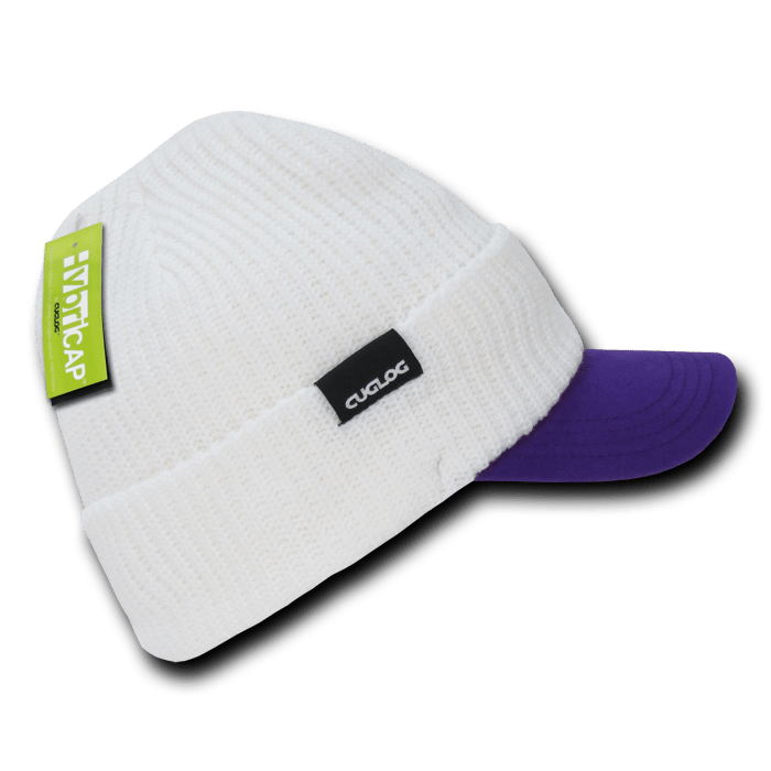 Decky The Original HybriCap | Decky C01 White/Purple OSFM Hats