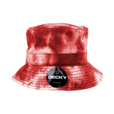 Decky Tie Dye Bucket Hat | Decky 7961 Red L/XL Hats
