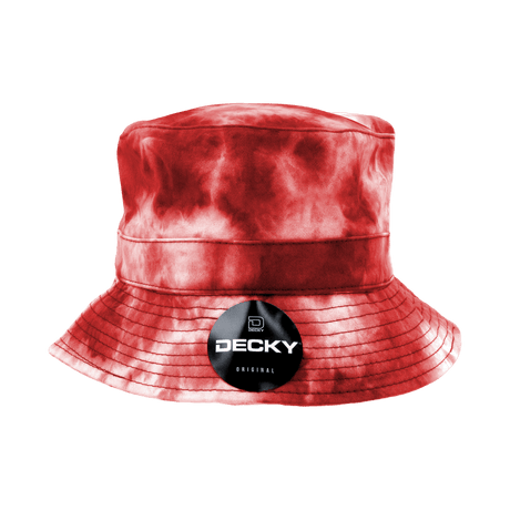 Decky Tie Dye Bucket Hat | Decky 7961 Red L/XL Hats