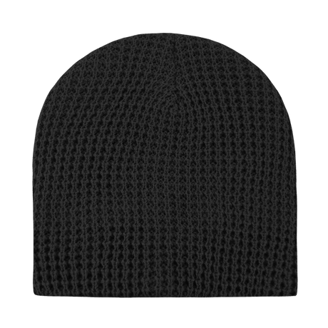 Decky Waffle Beanies | Decky 8011 Black Standard Beanies