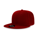 Decky Women's 6 Panel High Profile Structured Acrylic/Polyester Snapback | Decky 5121 Cardinal OSFM