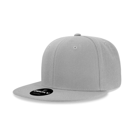 Decky Women's 6 Panel High Profile Structured Acrylic/Polyester Snapback | Decky 5121 Grey OSFM