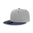 Decky Women's 6 Panel High Profile Structured Acrylic/Polyester Snapback | Decky 5121 Grey/Navy OSFM