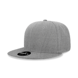 Decky Women's 6 Panel High Profile Structured Acrylic/Polyester Snapback | Decky 5121 Heather Grey OSFM