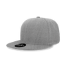 Decky Women's 6 Panel High Profile Structured Acrylic/Polyester Snapback | Decky 5121 Heather Grey OSFM
