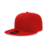 Decky Women's 6 Panel High Profile Structured Acrylic/Polyester Snapback | Decky 5121 Red OSFM