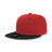 Decky Women's 6 Panel High Profile Structured Acrylic/Polyester Snapback | Decky 5121 Red/Black OSFM