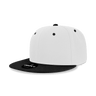 Decky Women's 6 Panel High Profile Structured Acrylic/Polyester Snapback | Decky 5121 White/Black OSFM