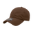 Decky Women's 6 Panel Low Profile Relaxed Cotton Cap | Decky 5120 Brown OSFM Hats