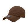 Decky Women's 6 Panel Low Profile Relaxed Cotton Cap | Decky 5120 Brown OSFM Hats