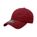 Decky Women's 6 Panel Low Profile Relaxed Cotton Cap | Decky 5120 Cardinal OSFM Hats